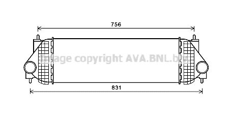 AVA QUALITY COOLING Интеркулер SZA4134